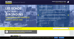 Desktop Screenshot of echos-judiciaires.com