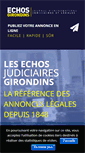 Mobile Screenshot of echos-judiciaires.com