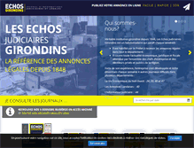 Tablet Screenshot of echos-judiciaires.com